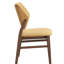 Ensemble de salle à manger moderne 5 pièces avec chaises rembourrées jaunes Sarha Mid-Century-406305149