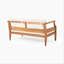 Ensemble de causeuse 4 places avec causeuse et table basse et fauteuil club Aston Outdoor Mid-Century