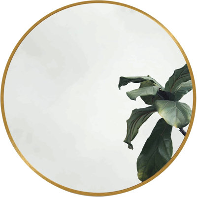 16 Inch Metal Round Bathroom Mirror