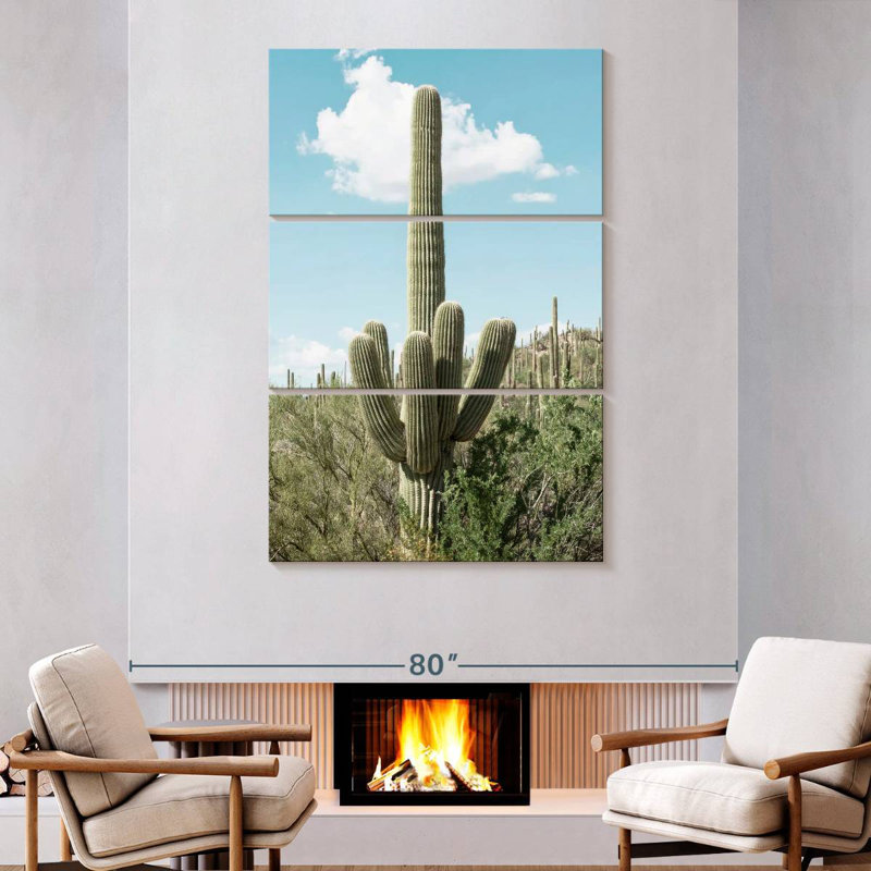 Harnek Green Cactus, 74" H x 48" W