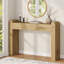 Console de 47 pouces de style minimaliste avec des bords arrondis, un canapé rectangulaire en bois pour le hall d'entrée, le salon, le couloir ou derrière le canapé-199481320