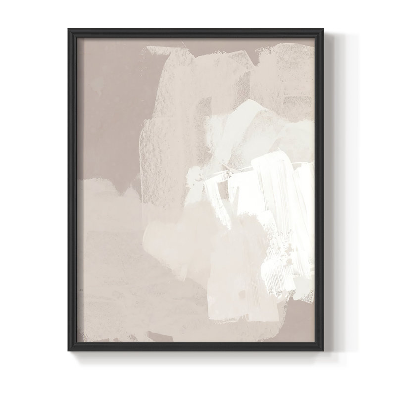 Cloud Slate II, reproduction encadrée - bois massif, Noir, H 10 po x l 8 po