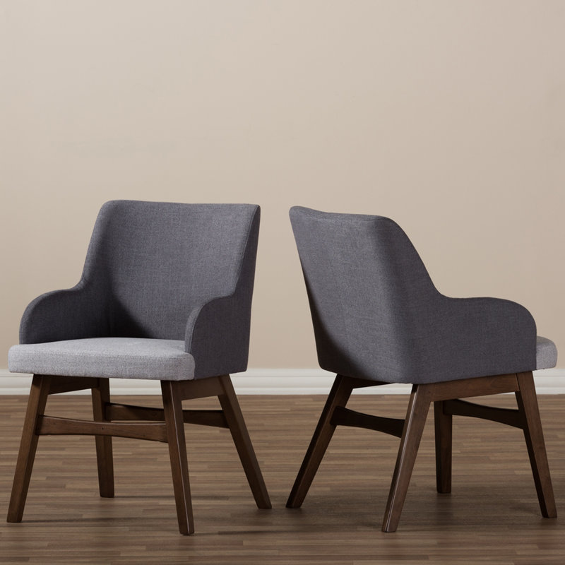 Collazo 19.29'' H Fabric Upholstered Walnut Armchair