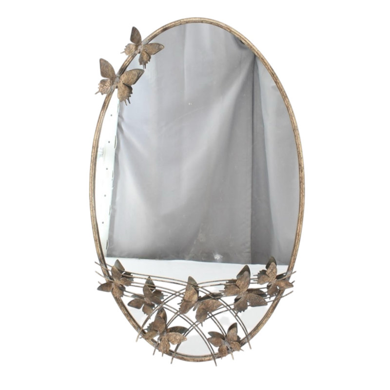 Metal Oval Mirror