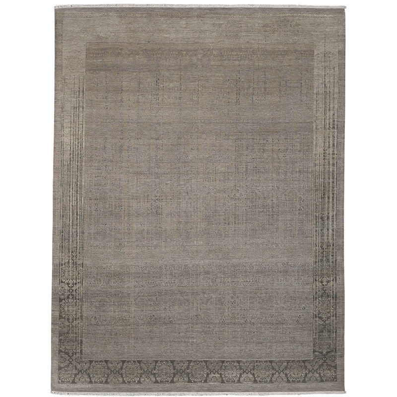 Onsted Wool Floral Indoor Rug, Rectangle 2' x 3'