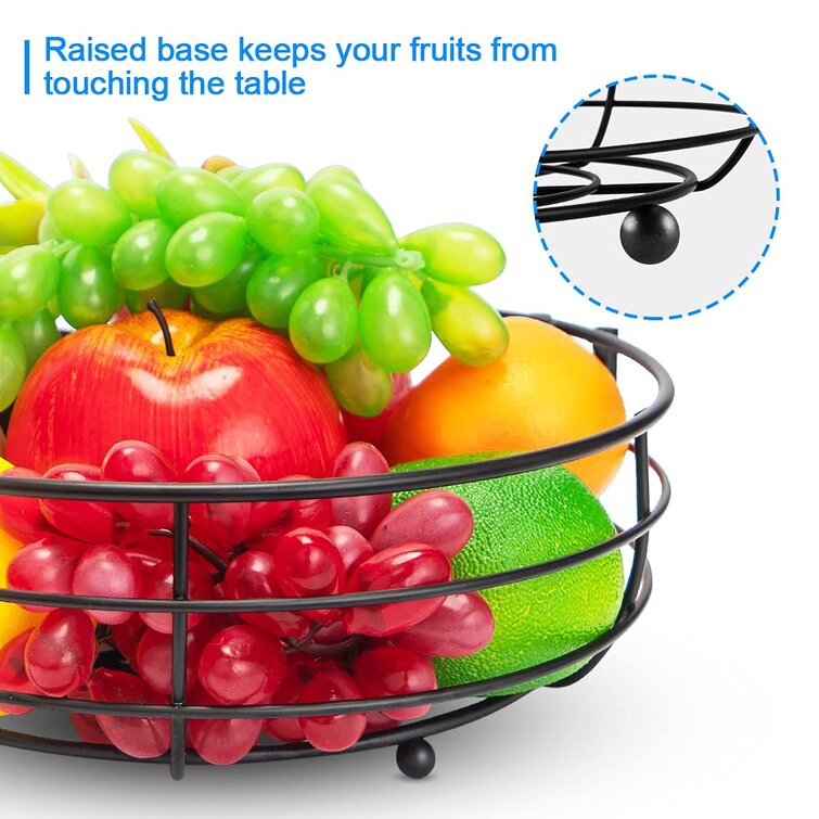 Red Barrel Studio® Large-Sized Fruit Bowl Tree Basket with Banana