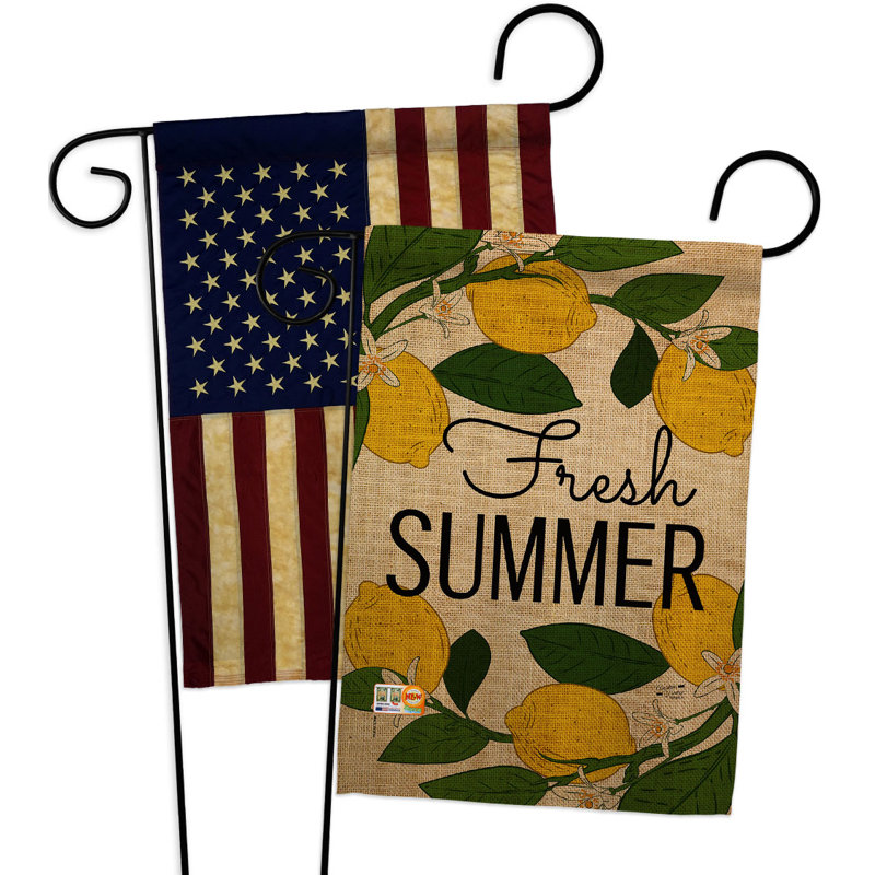 Double Sided 18.5 in. H x 13 in. W Polyester Garden flag