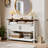 Chaseburg Console Table Farmhouse Entryway Table with 2 Cabinets