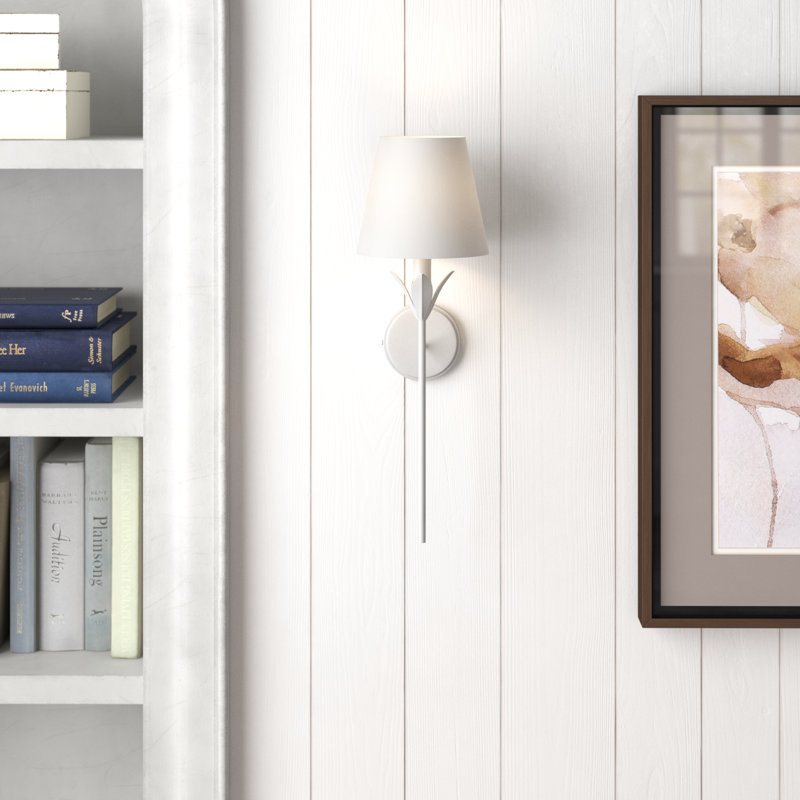 Margo Wrought Iron Wallchiere, Matte White