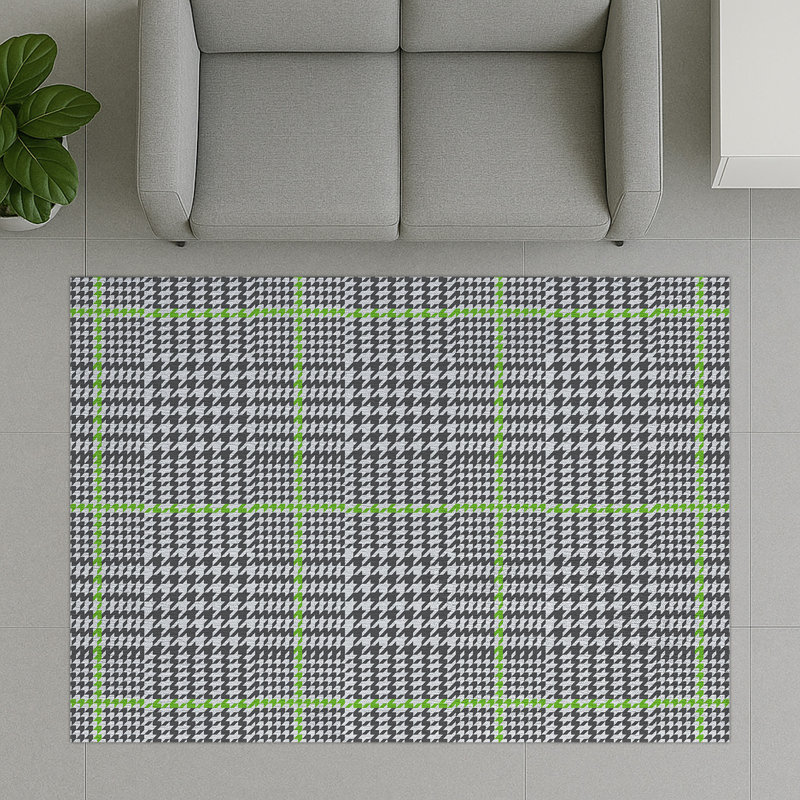 Geometric Area Rug, Rectangle 90 x 150 cm