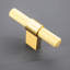 Modern Solid Brass Knurled T-Bar With Rectangular Base