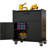 Metal Tool Cabinet With Wheels, Storage Cabinet With 1 Drawer And 2 Locking Doors, Rolling Tool Storage Cabinet