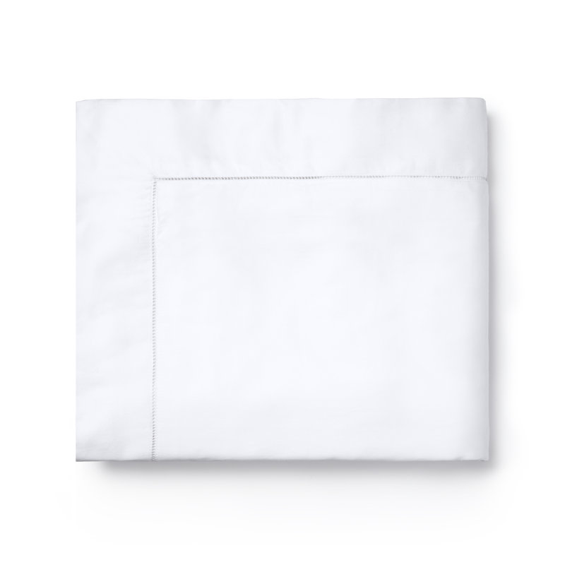 Fiona Sateen Duvet Cover, White, Full/Queen Duvet Cover