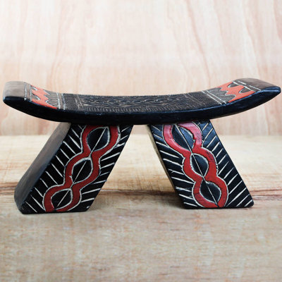 Marthasville Solid Wood Accent Stool