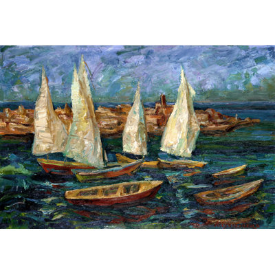 On FAP Sails In The Bay - Wrapped Canvas Painting