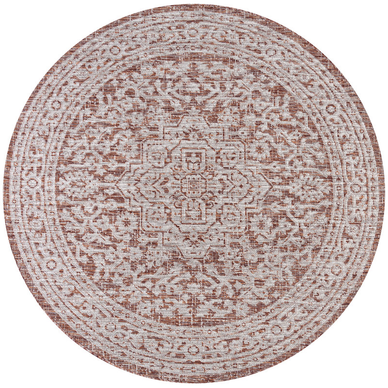 Tapis intérieur / extérieur Moten, Rond 6 pi 7 po