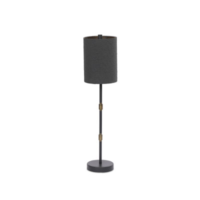 Lampe de table - plâtre noir mat