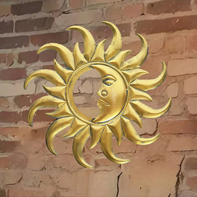 Plaque de jardin demi-lune soleil face Nagel