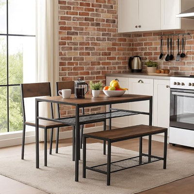 4 - Person Solid Oak Dining Set