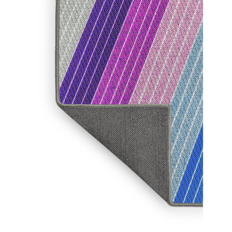 Tapis rose à motif géométrique Kittleson, Rectangle 5 pi x 7 pi