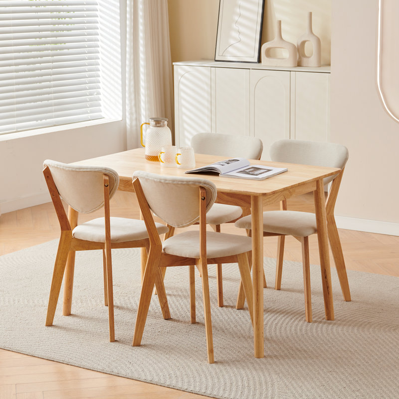 Ensemble de 5 tables de salle à manger 5 pièces, Beige