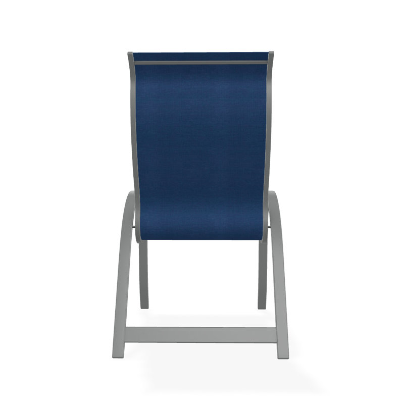 Aruba 1 Outdoor Dining Armchair, Textured Graphite, Cobalt 35D Sunbrella®