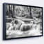 «White Erawan Waterfall», reproduction de photo sur toile tendue encadrée-26663823