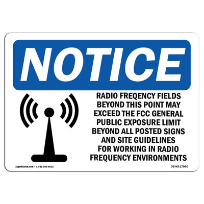 Champs de radiofréquences au-delà de l'enseigne