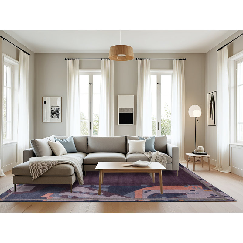 Tapis multicolore Milahn, Rectangle 8 pi x 10 pi
