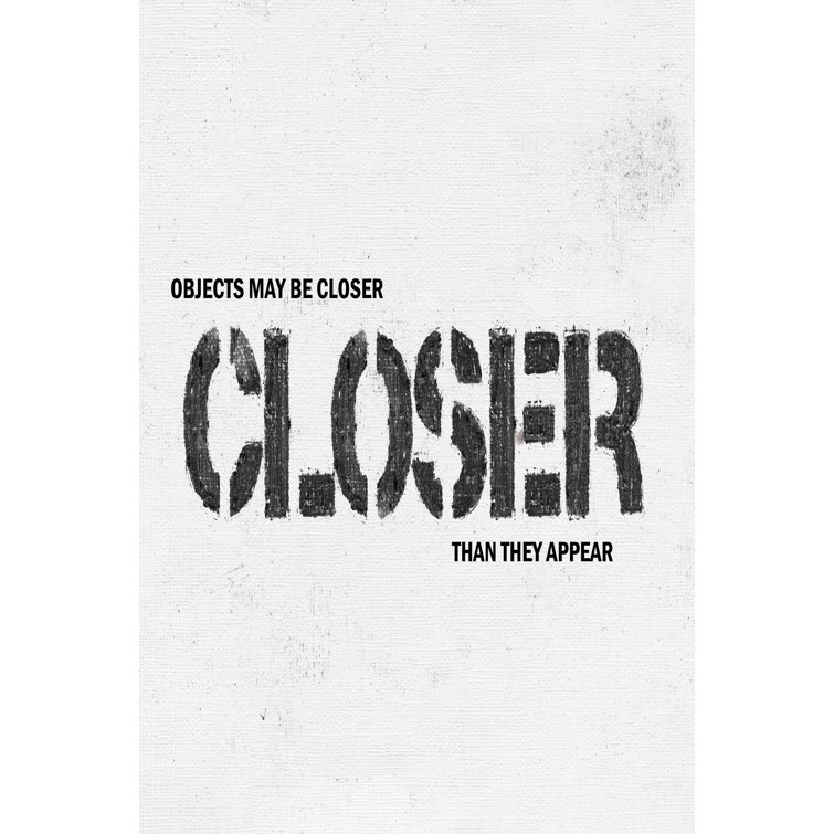 Objects May Be Closer II - Wrapped Canvas Art Prints