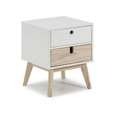 Damaris 40cm W Solid Wood Bedside Table