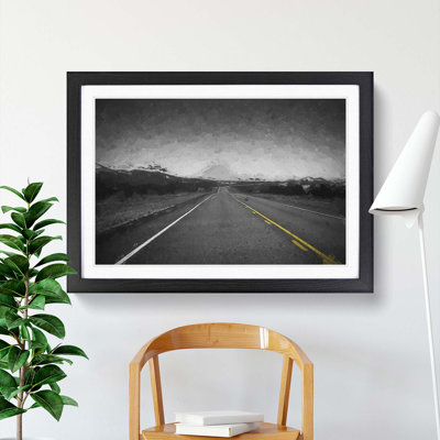 The Road to Texas in Abstract - Framed Print