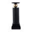 Bougeoir Lemo, sphère dorée, colonne de fer noire 18 po-123774350