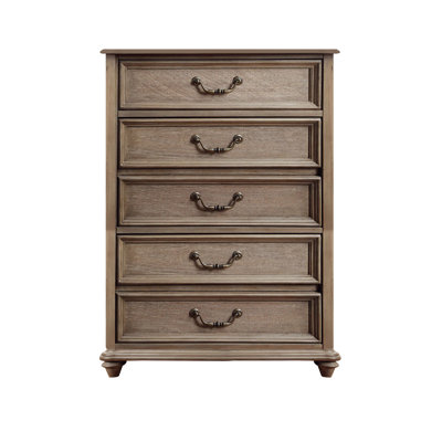 Commode 5 tiroirs en bois Howley