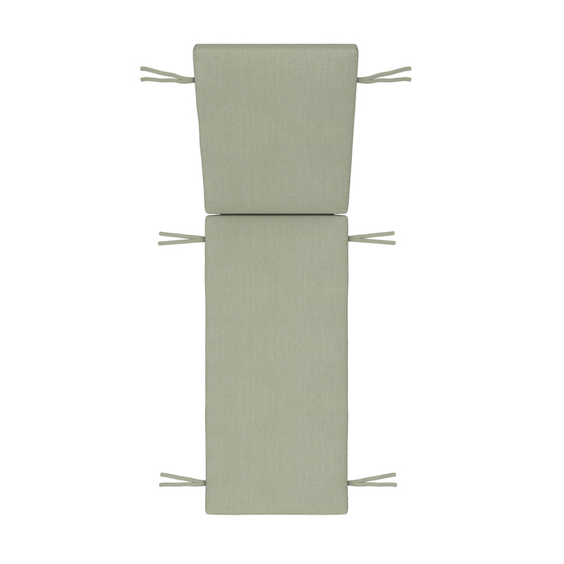 Coussin de chaise longue d'extérieur Lani Sunbrella®, L 24 po x P 73 po, Sunbrella toile sel de mer