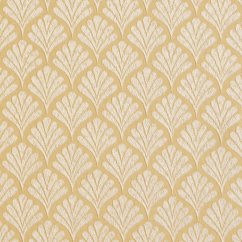 Tissu à motif de ventilateur, Or