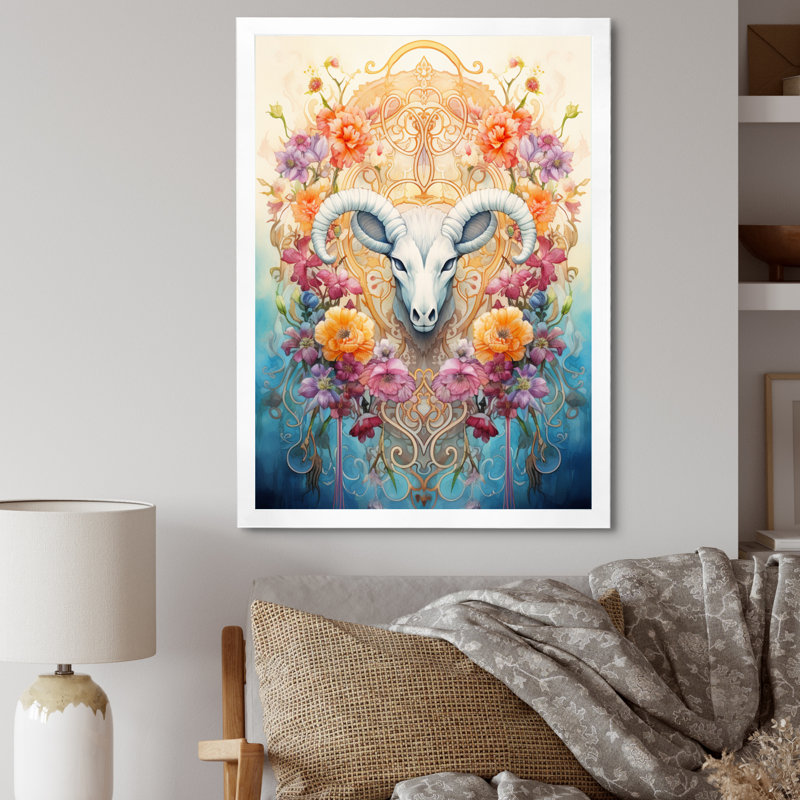 «Folk Religion Divine Blessings», impressions sur toile, H 32 po x l 16 po x P 1 po, Cadre photo blanc
