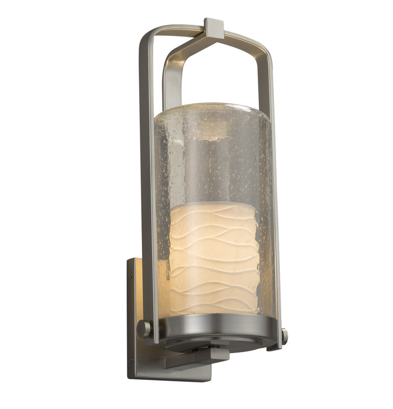 Getz Wall Light, Brushed Nickel, 16.5" H x W x 7" D 