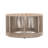 Outdoor Rattan Rope & Acacia Wood Coffee Table - Patio Balcony Furniture For Garden, Yard, Balcony - Weather Resistant(Rope Beige, Natural Iron)-915259273