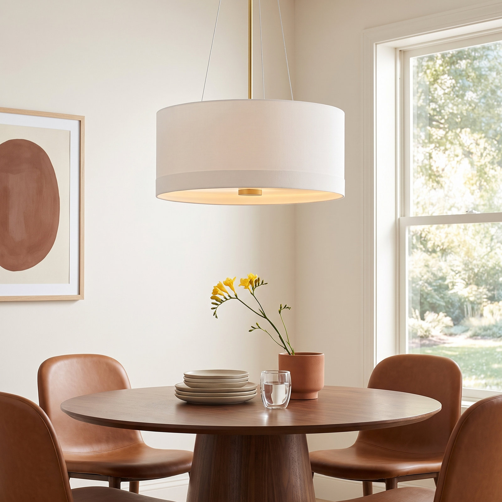 Ashland Pendant Light, 10.25" H x 22" W x 22" D, 4 Lights 