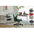 Green Velvet Criss Cross Armrest Office Chair With Wheels - Modern For Home Office, Meditation & Creative Work