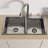 32" Drop In Double Bowl Kitchen Sink
