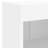 vidaXL Bedside Cabinet with LED Lights Storage Side Table Floating Nightstand
