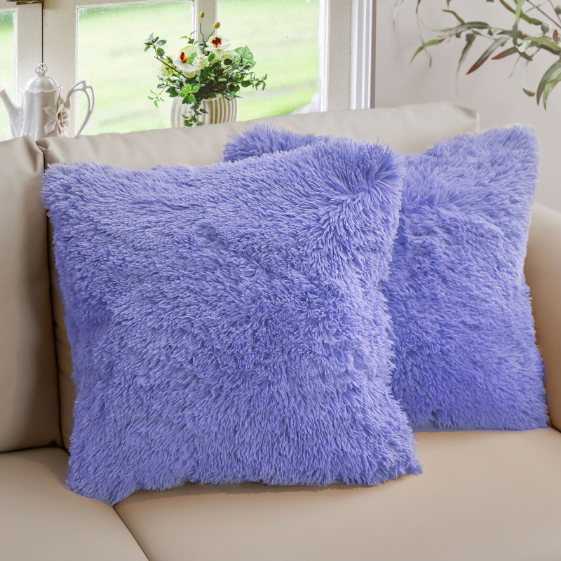 Reversible Throw Pillow, Square 16", Very Peri