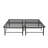 Queen Size Metal Platform Bed Frame with Under Bed Storage - Sturdy Mattress Foundation, No Box Spring Needed, Black Industrial Style Bed Base-2116232216