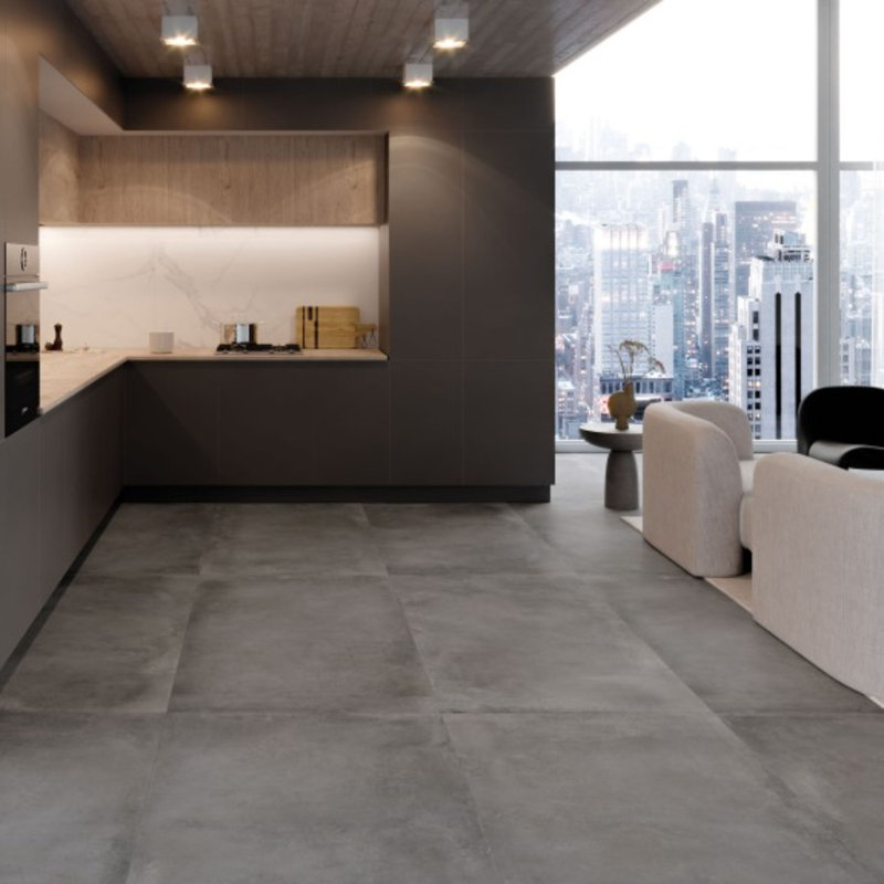 Mina Matte 12x24 Porcelain Floor & Wall Tile (15.5 Sq. Ft./Case), Gray