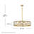 Jolie Integrated LED Drum Chandelier w/ Crystal Accents-55175336