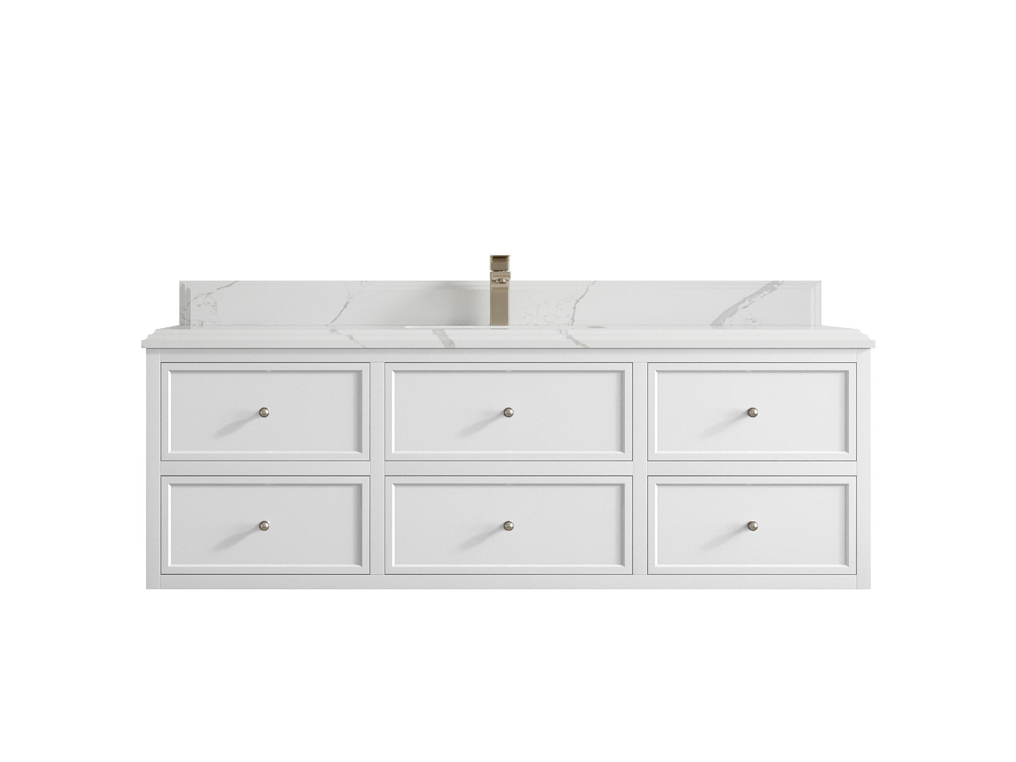 Willow Collections Roswell Floating 60'' Single Bathroom Vanity with ...