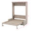 Queen Size Murphy Bed, Wood Murphy Bed Wall Bed With Sofa And LED
