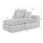 Canapé modulaire moderne 107 po avec méridienne réversible de 107 po Boucle